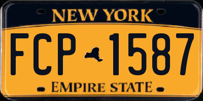 NY license plate FCP1587