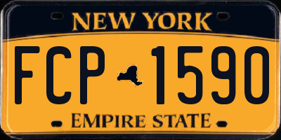 NY license plate FCP1590