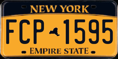 NY license plate FCP1595