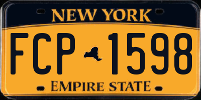 NY license plate FCP1598