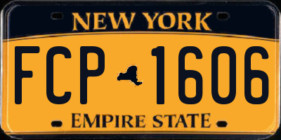 NY license plate FCP1606