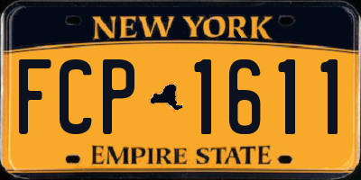 NY license plate FCP1611