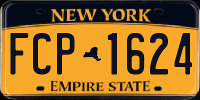 NY license plate FCP1624