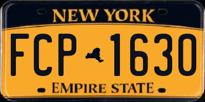 NY license plate FCP1630