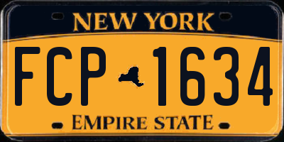 NY license plate FCP1634