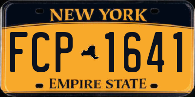 NY license plate FCP1641