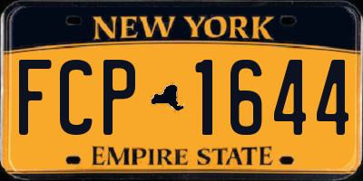 NY license plate FCP1644