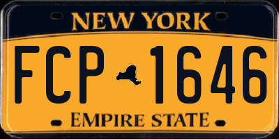 NY license plate FCP1646