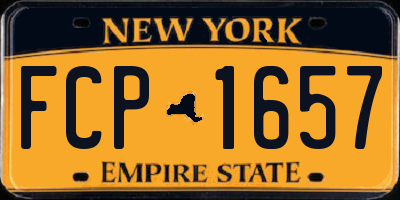 NY license plate FCP1657