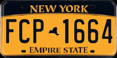 NY license plate FCP1664