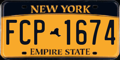 NY license plate FCP1674
