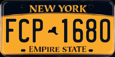 NY license plate FCP1680