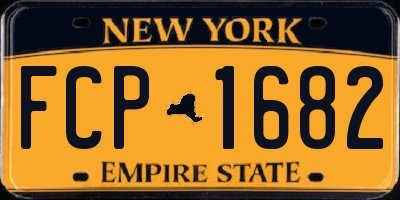 NY license plate FCP1682