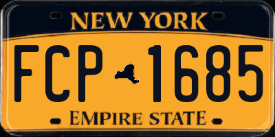 NY license plate FCP1685