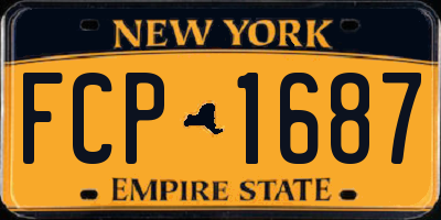 NY license plate FCP1687