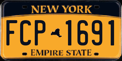 NY license plate FCP1691