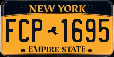 NY license plate FCP1695