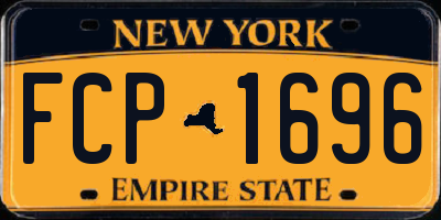 NY license plate FCP1696