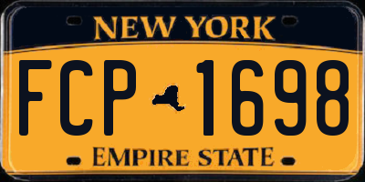 NY license plate FCP1698