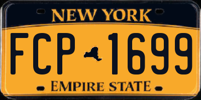 NY license plate FCP1699
