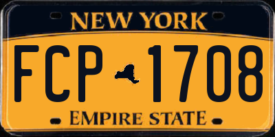 NY license plate FCP1708