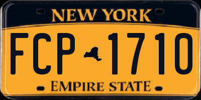 NY license plate FCP1710