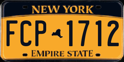 NY license plate FCP1712