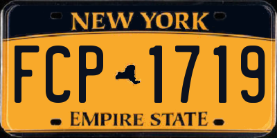 NY license plate FCP1719