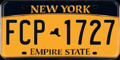 NY license plate FCP1727