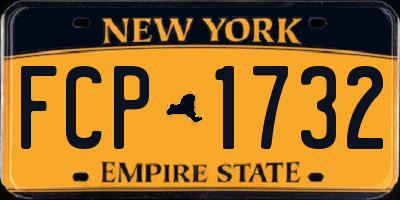 NY license plate FCP1732