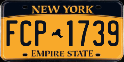 NY license plate FCP1739