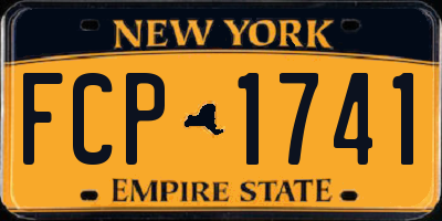 NY license plate FCP1741