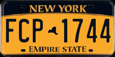 NY license plate FCP1744