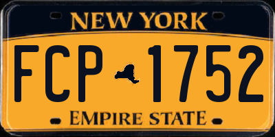 NY license plate FCP1752