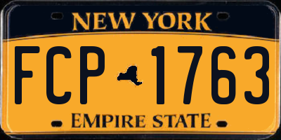 NY license plate FCP1763