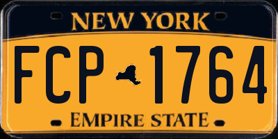 NY license plate FCP1764