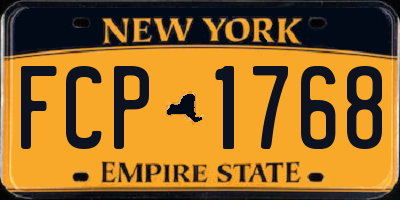 NY license plate FCP1768