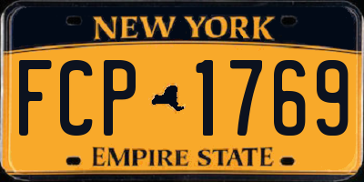 NY license plate FCP1769