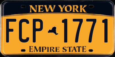 NY license plate FCP1771