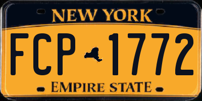 NY license plate FCP1772