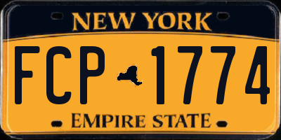 NY license plate FCP1774