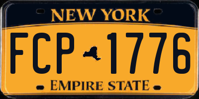 NY license plate FCP1776