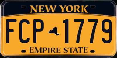 NY license plate FCP1779