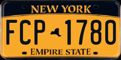 NY license plate FCP1780