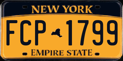 NY license plate FCP1799