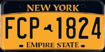 NY license plate FCP1824
