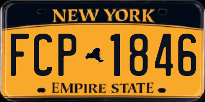 NY license plate FCP1846