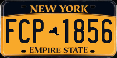 NY license plate FCP1856