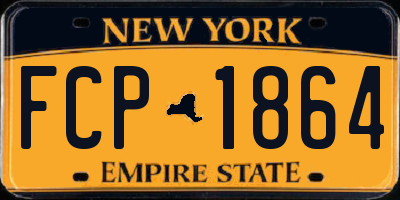 NY license plate FCP1864