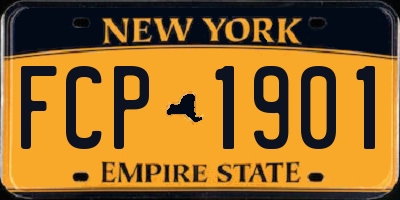 NY license plate FCP1901